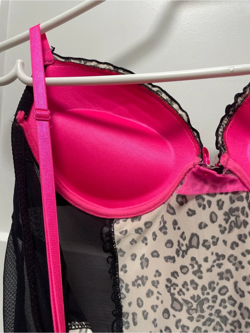 La Senza Baby Doll Lingerie Dress Leopard Print - Picture 3 of 9